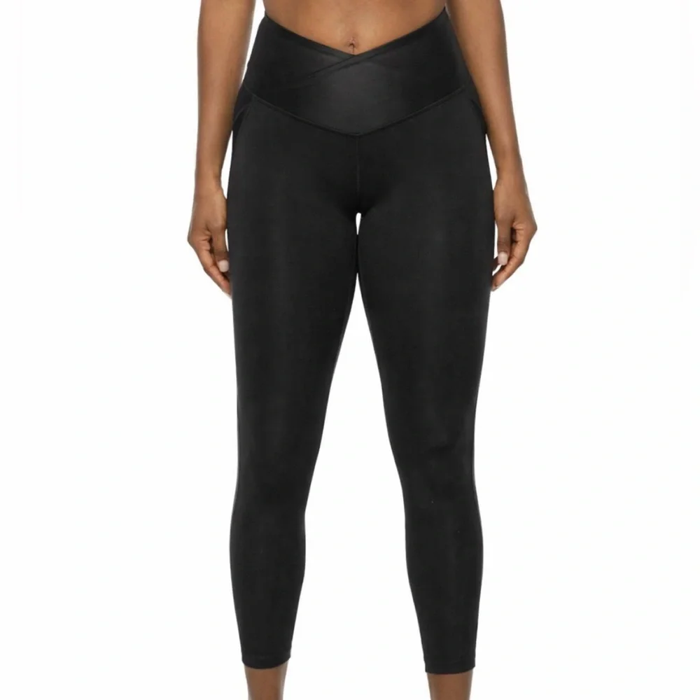 Xersion Move Legging High Rise 7/8 Ankle Leggings w Side Pockets Women’s L Large